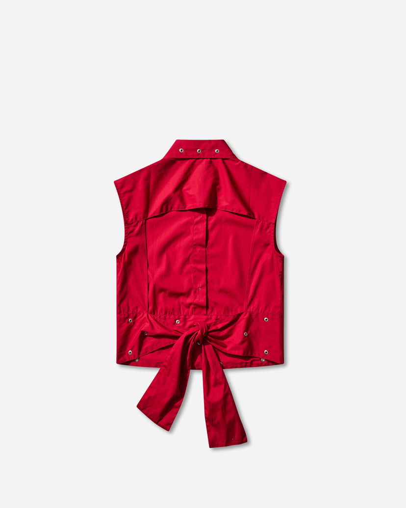 Väst OUR LEGACY Girdle Tie-Back Vest Röd | W4252GLR 001