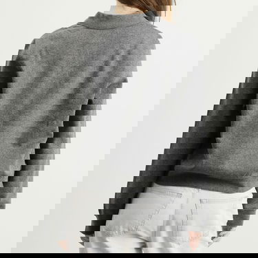 Polotröja Samsoe Samsoe Sadory Long Sleeve Polo Top Grå | F25400107-CLR001804, 3