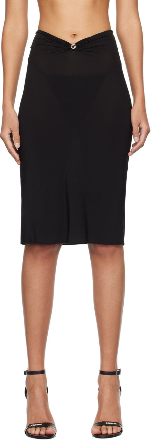Kjol Coperni Coperni Midi Triangle Skirt Svart | COPJ55568