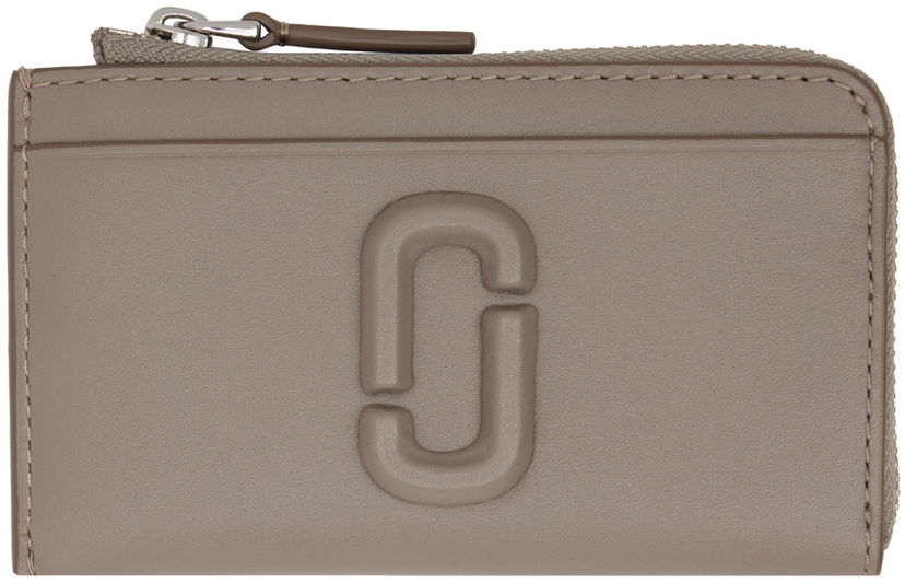 Plånbok Marc Jacobs Marc Jacobs 'The Covered J Marc' Top Zip Wallet Grå | 2S4SMP008S02