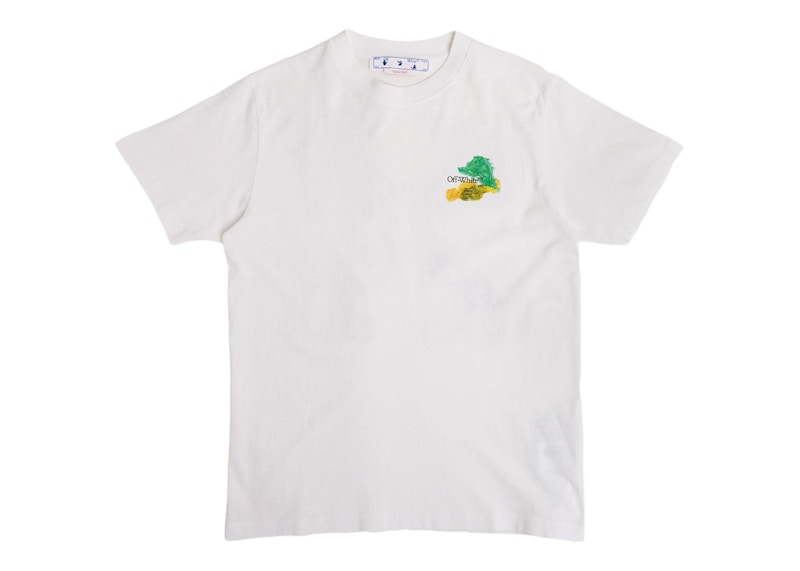 T-shirt Off-White Brush Arrows Slim Skate S/S Tee White/Multi Vit | OMAA027S23JER0040184