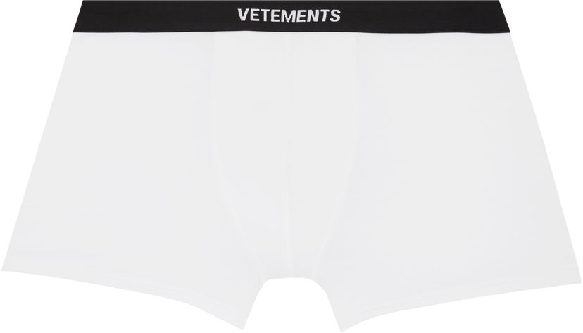 Boxare VETEMENTS Logo Boxer Briefs Vit | MH76UN400WB
