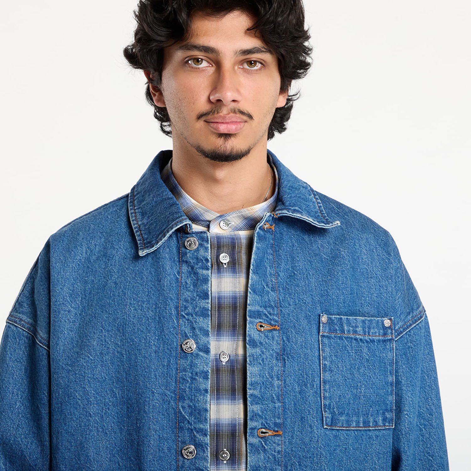 Jacka A.P.C. A.P.C. x Marc Jacobs Denim Jacket Blå | COHKK-M32011 IAL, 1