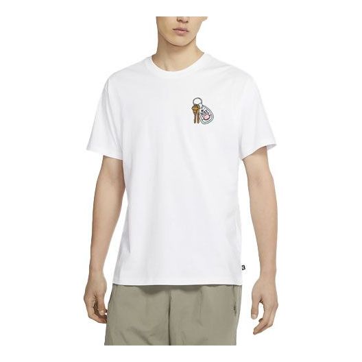T-shirt Nike SB Nike SB Keys T-Shirt Vit | DD1307-100
