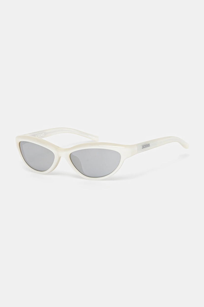 Solglasögon Jacquemus Jacquemus CURVO Sunglasses Vit | JAC134C1SUN