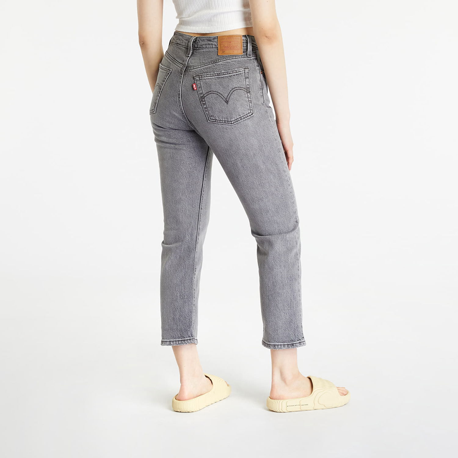 Jeans Levi's High Waist 501 Crop Jeans Grå | 36200.0235, 1