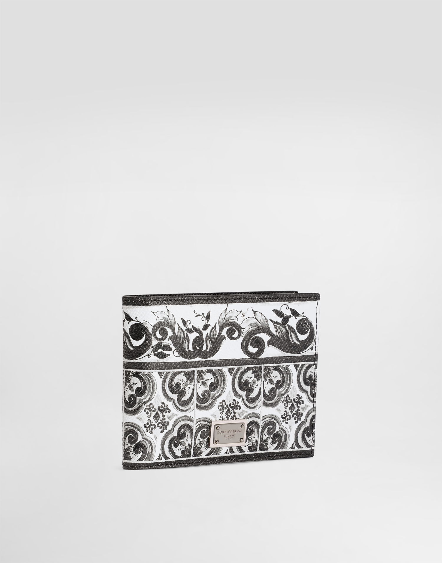 Plånbok Dolce & Gabbana Dolce & Gabbana Calfskin Majolica Print Wallet Vit | BP3102AN719IU3TN, 1