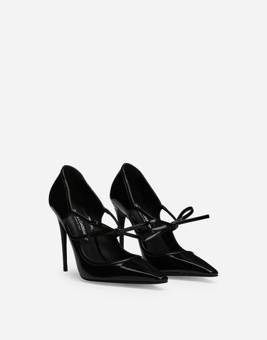 Sneakers och skor Dolce & Gabbana Polished Calfskin Pumps Svart | CD1853A103780999, 1