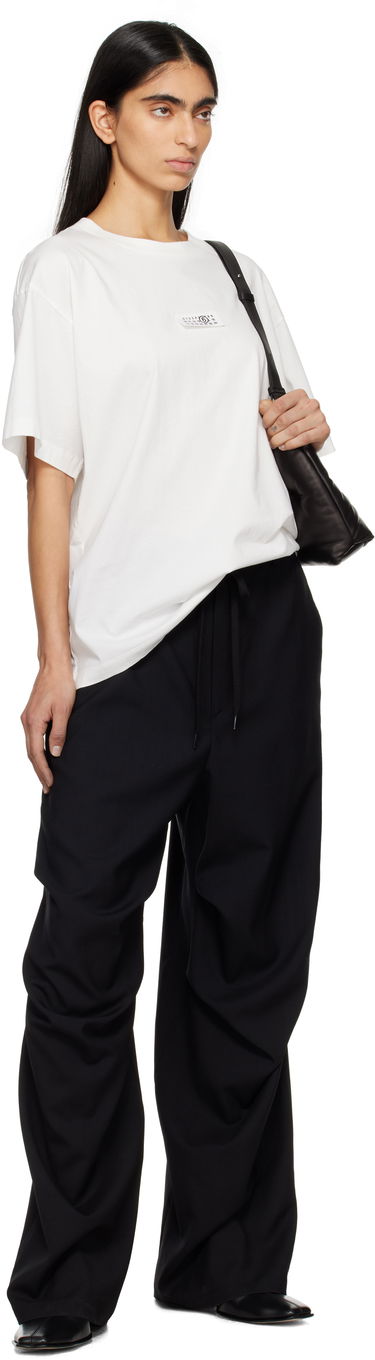 Byxor Maison Margiela MM6 Maison Margiela Tailoring Wool Canvas Cargo Trousers Svart | S52KA0524 M35080, 3