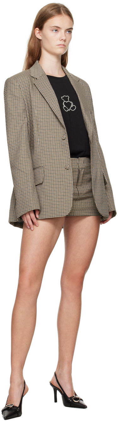 Kjol We11done We11done Check Skort Brun | WD-SK2-24-239-W-BG, 3