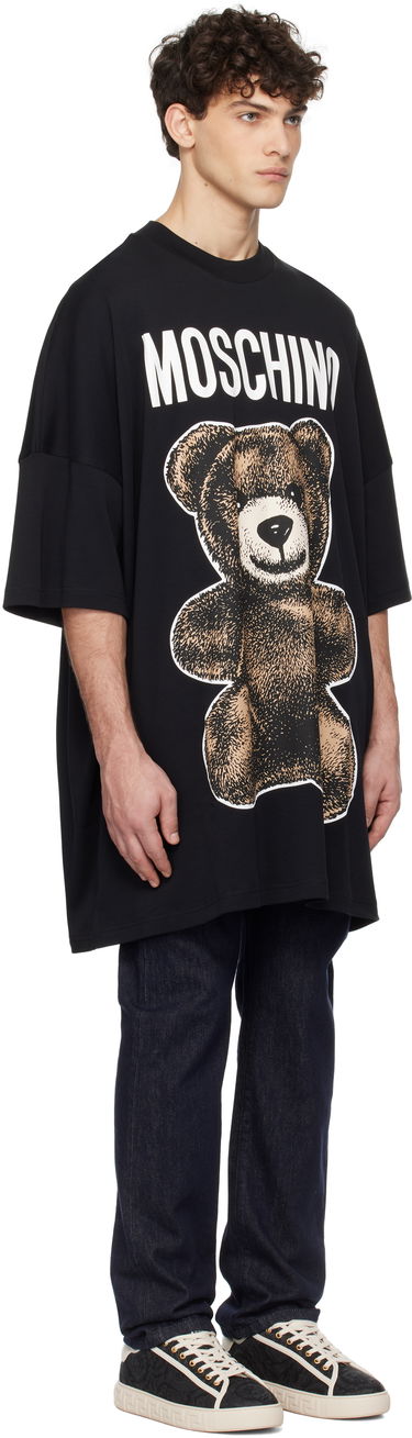 T-shirt Moschino Moschino Oversized Teddy Bear Graphic Tee Svart | 251ZZV071202441555, 1