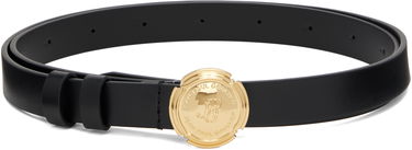Bälten Jean Paul Gaultier Jean Paul Gaultier Leather Belt with Gold Buckle Svart | 25/03-W-AC007-L037-00, 0