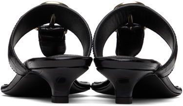 Tillbehör TOTEME TOTEME 'The Belted Croco' Heeled Sandals Svart | 242-WAS2043-LE0023, 1