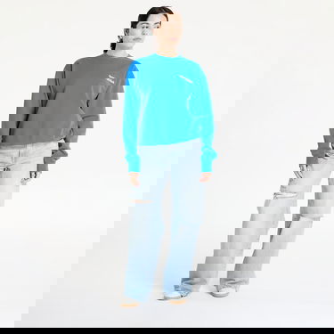 Sweater Sporty & Rich Sporty & Rich Health is Wealth Crewneck Sweatshirt Blå | ST071622300BL67, 3