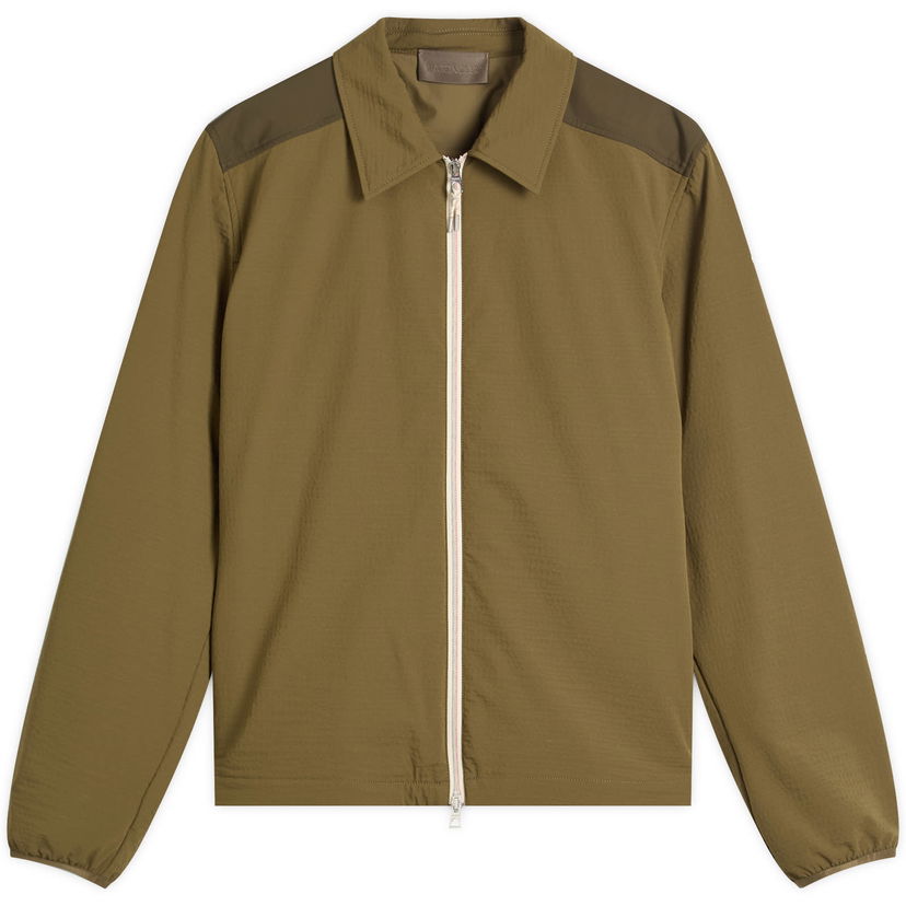 Skjorta Moncler Seersucker Nylon Shirt, Size Large Grön | 2F000-10-598NV-8A4