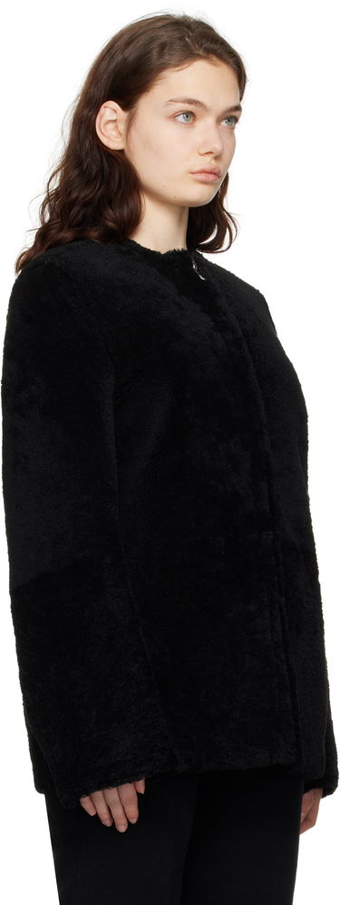 Jacka TOTEME TOTEME Zipped Teddy Shearling Jacket Svart | 251-WRO0184-LE0048, 1