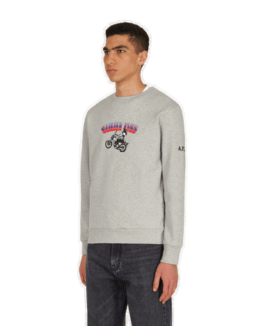 Sweatshirt A.P.C. X Gimme Five Mika Crew Sweat Grå | COEBH-M27667-PLA, 2
