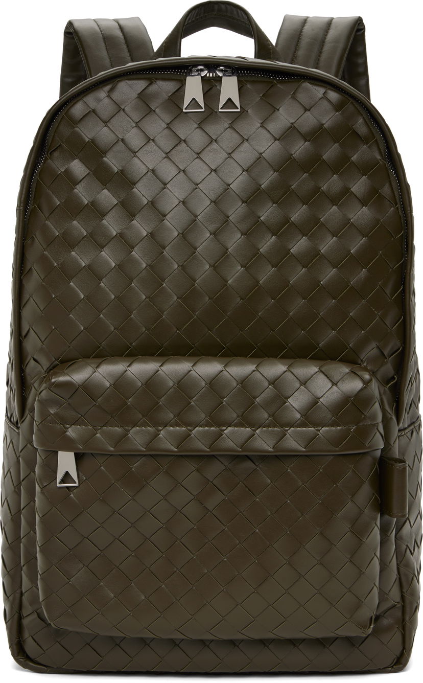 Ryggsäck Bottega Veneta Bottega Veneta Intrecciato Medium Backpack Grön | 730732 V2HL2 3386