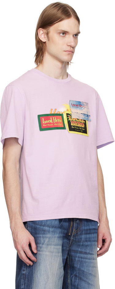 T-shirt Martine Rose Martine Rose 'Local Hero' Graphic T-Shirt Rosa | 603JE03602F, 1