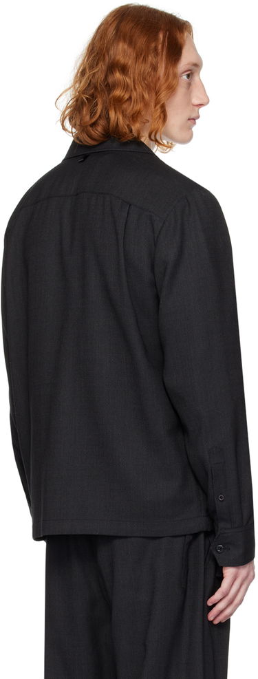 Jacka rag & bone Finlay Button-Up Shirt Jacket Svart | MBW23H2402LWML, 2