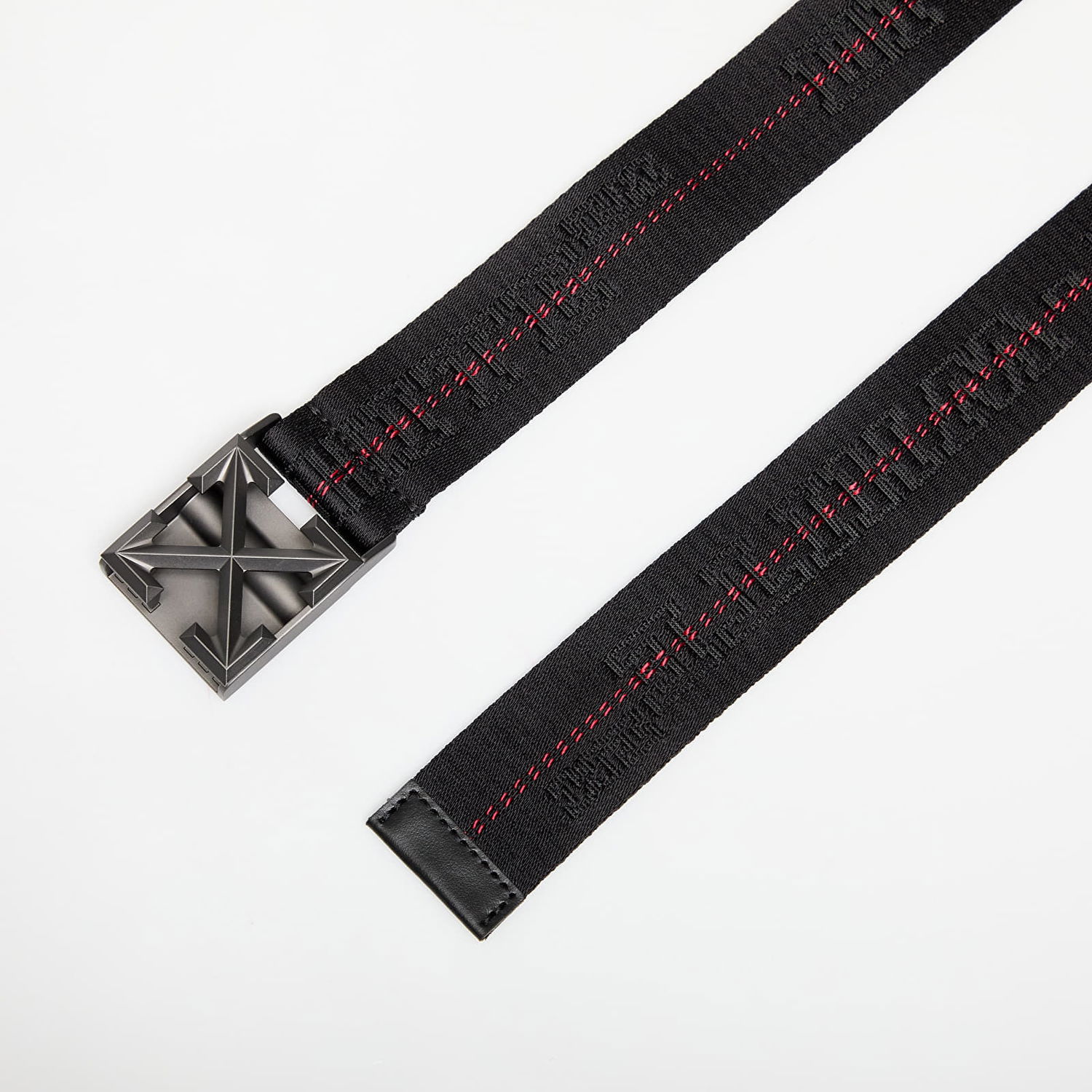 Bälten Off-White Tape Arrow Belt 35Mm Svart | OMRB14BC99FAB0021000, 1
