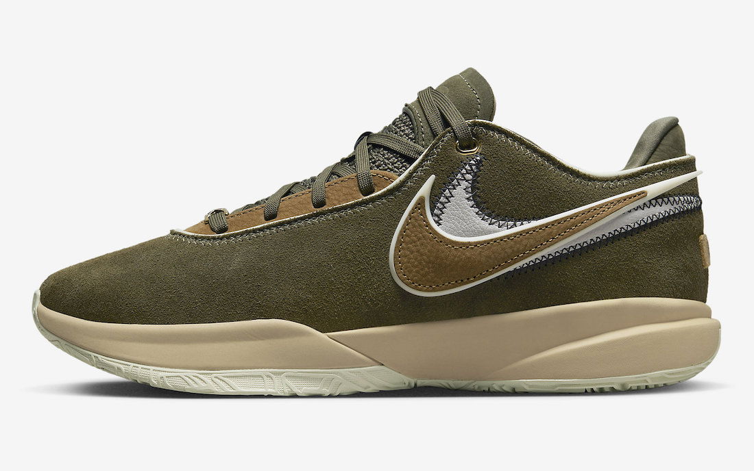Sneakers och skor Nike LeBron 20 "Olive Suede" Grön | DV1193-901, 0