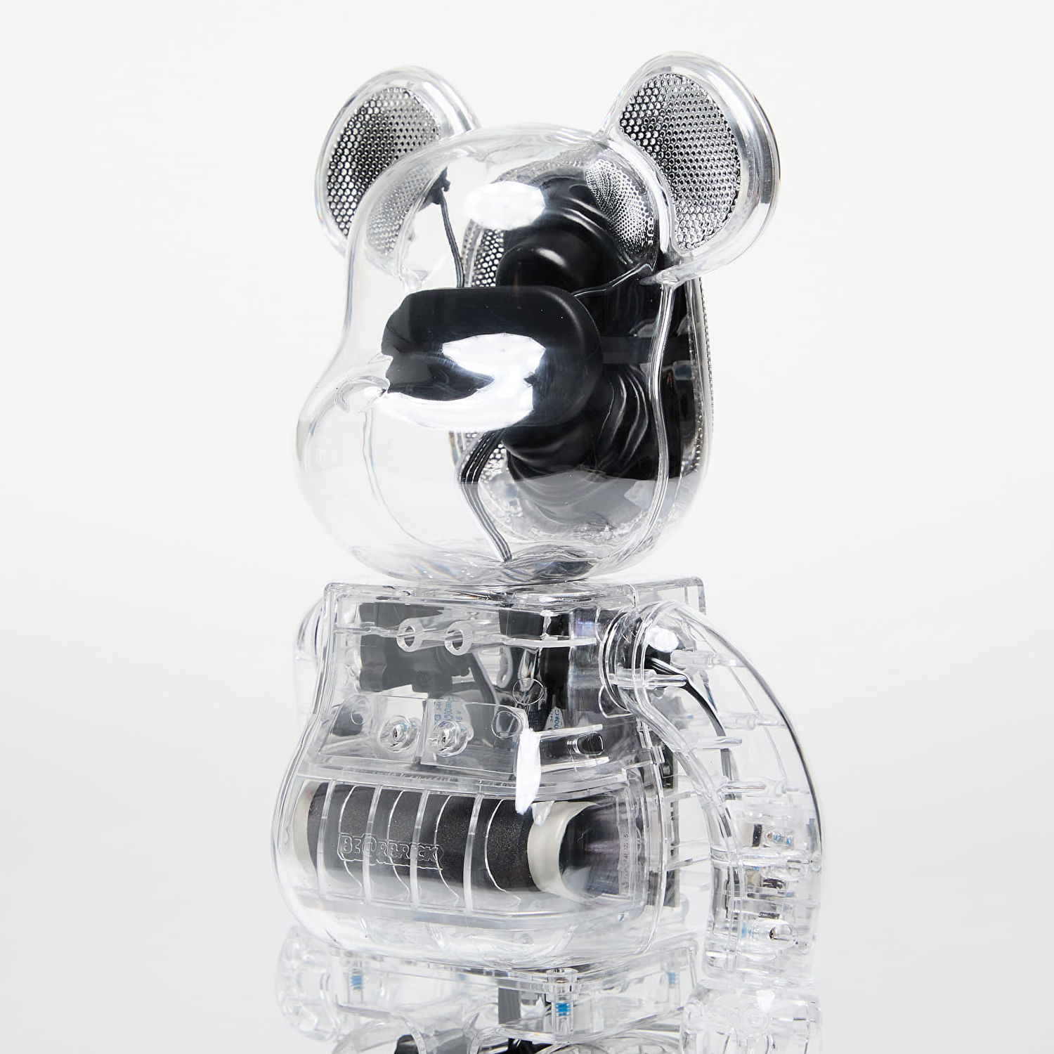 Samlarobjekt Medicom Toy Audio Clear 400% Be@rbrick figure Vit | 4897108570018, 1