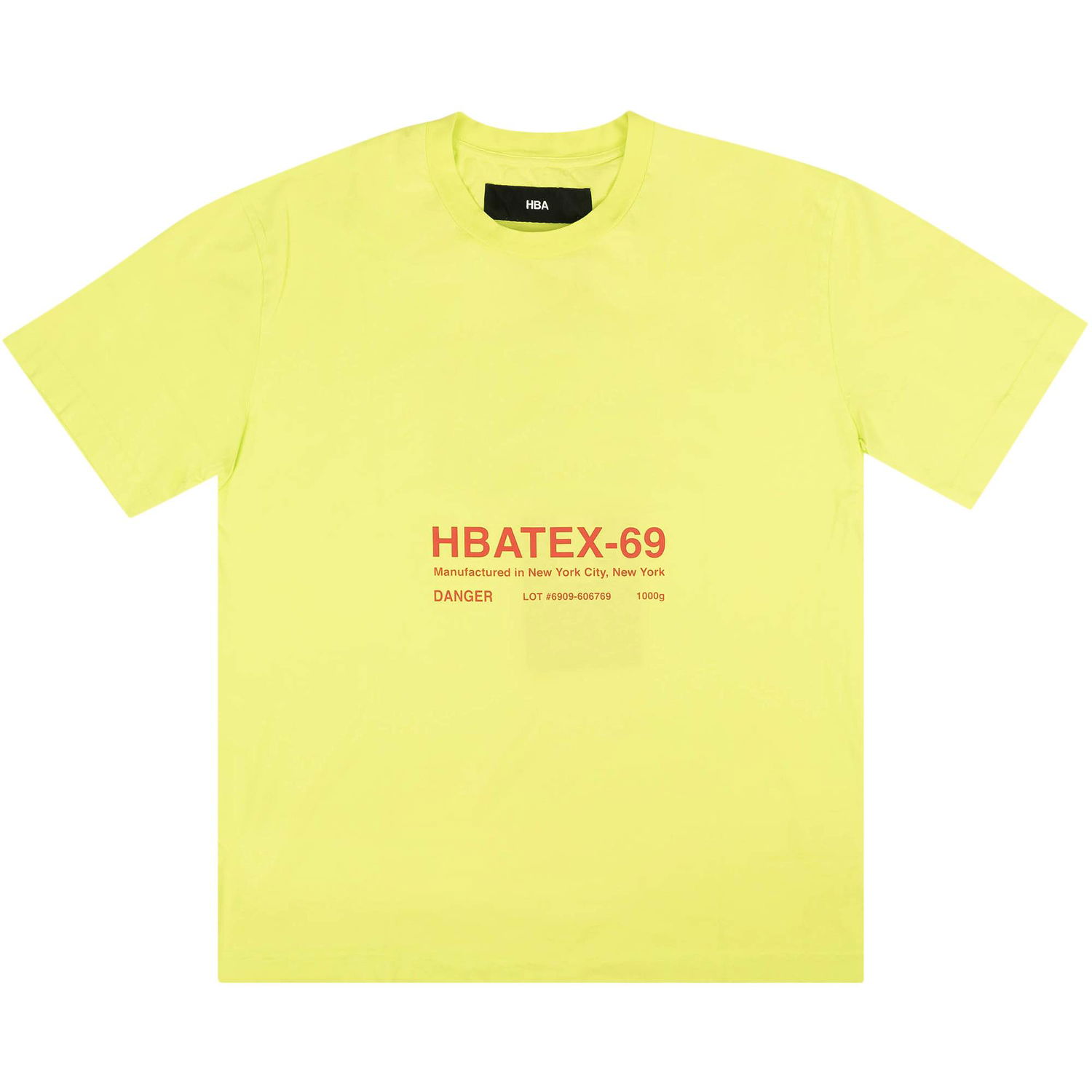 T-shirt Hood By Air HBATEX T-Shirt Gul | 2835 100000103HSST LIME, 1