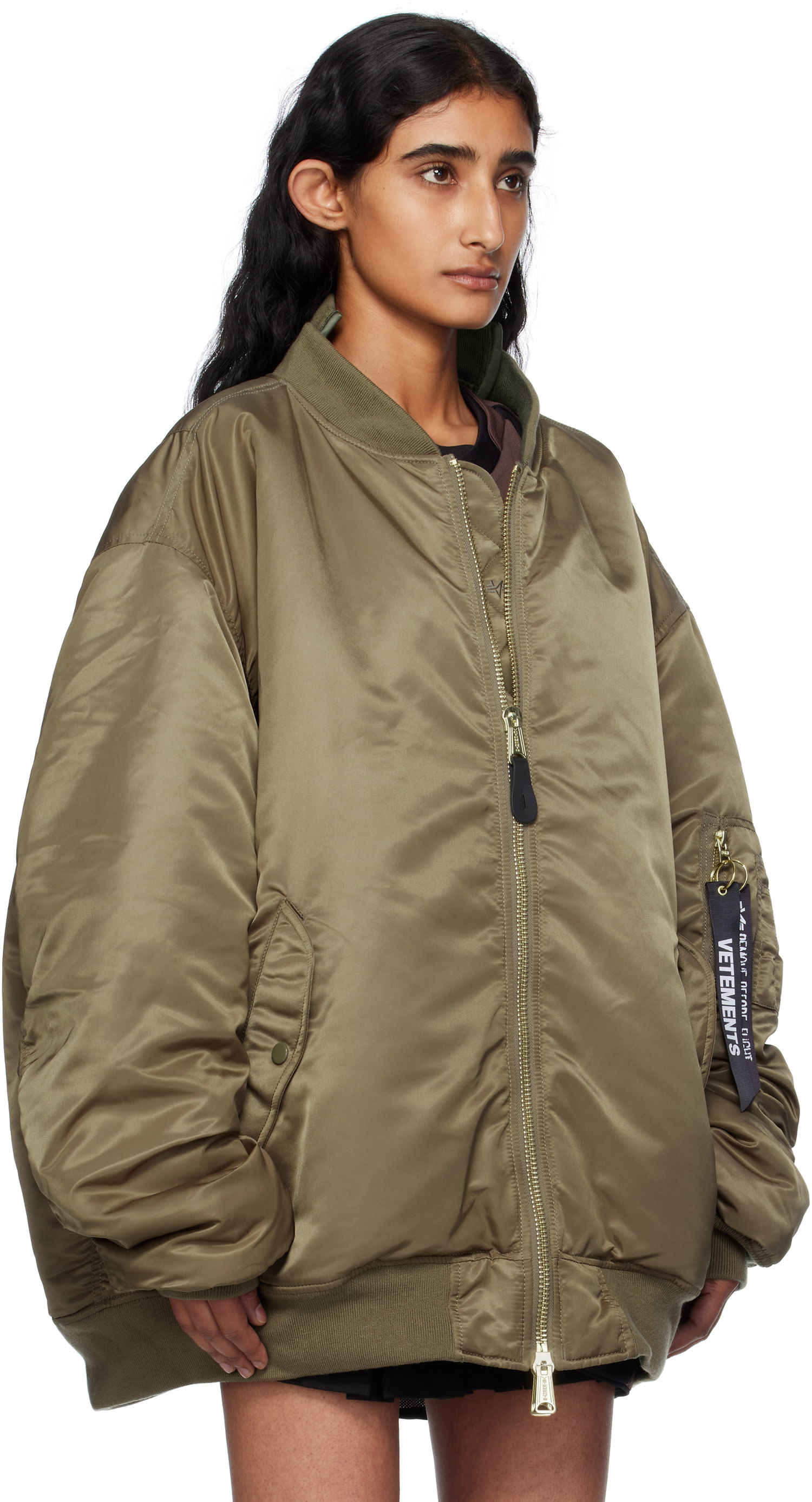 Bomberjacka VETEMENTS Vetements Alpha Industries Edition Cut-Up Reversible Jacket Grön | UH76BO450GO, 1