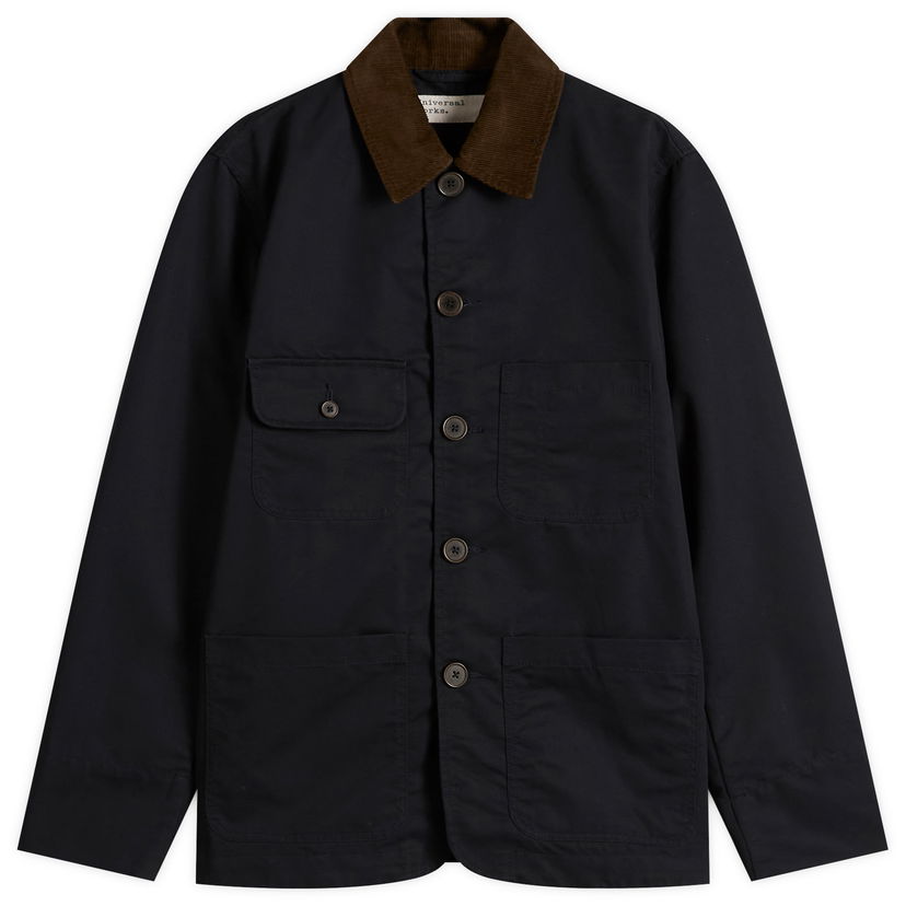 Jacka Universal Works Universal Works Brushed Polytech Merchant Jacket, Size Small Mörkblå | 33118-NVY