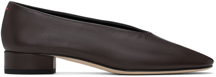 Kläder Aeyde Aeyde Delia Leather Ballerina Flats Brun | A11-FL-GELR25BL18-SS24-953-007
