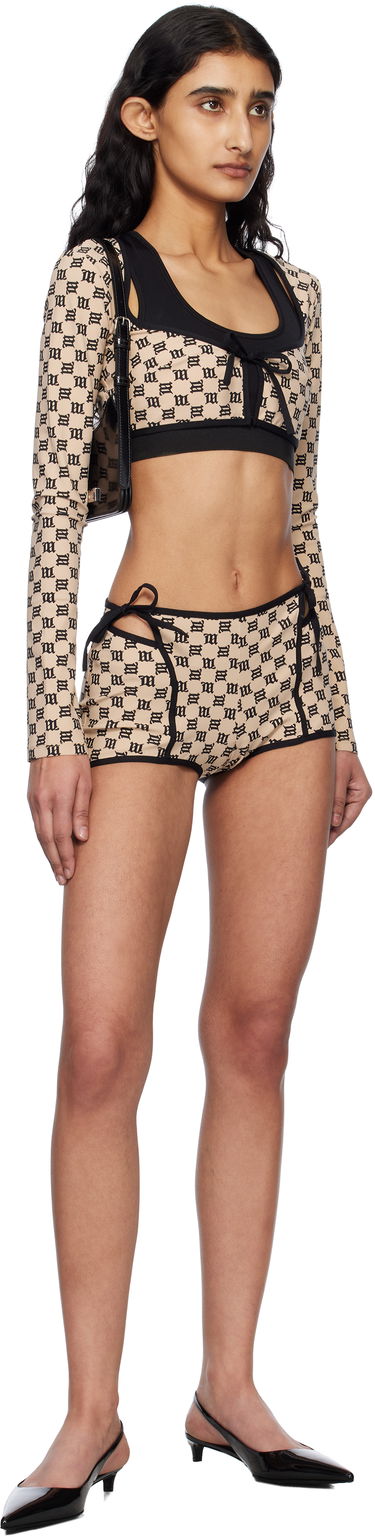 Träningsoverall MISBHV MISBHV Monogram Coquette Shrug Beige | 250W113, 3