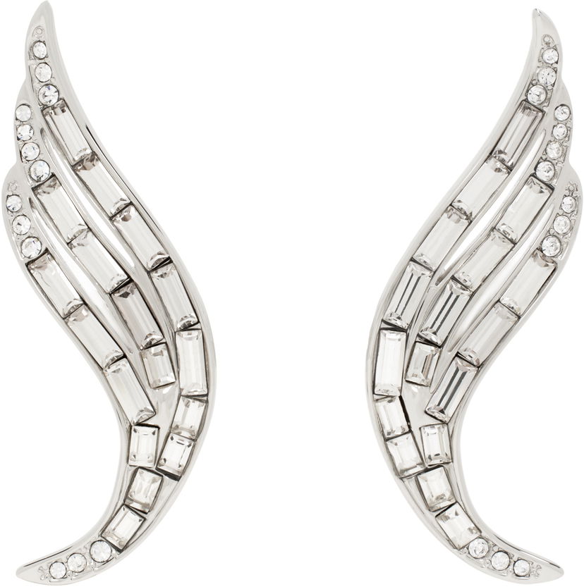 Örhängen Jil Sander Jil Sander Crystal Wing Earrings Metallisk | J12VG0299_P5050