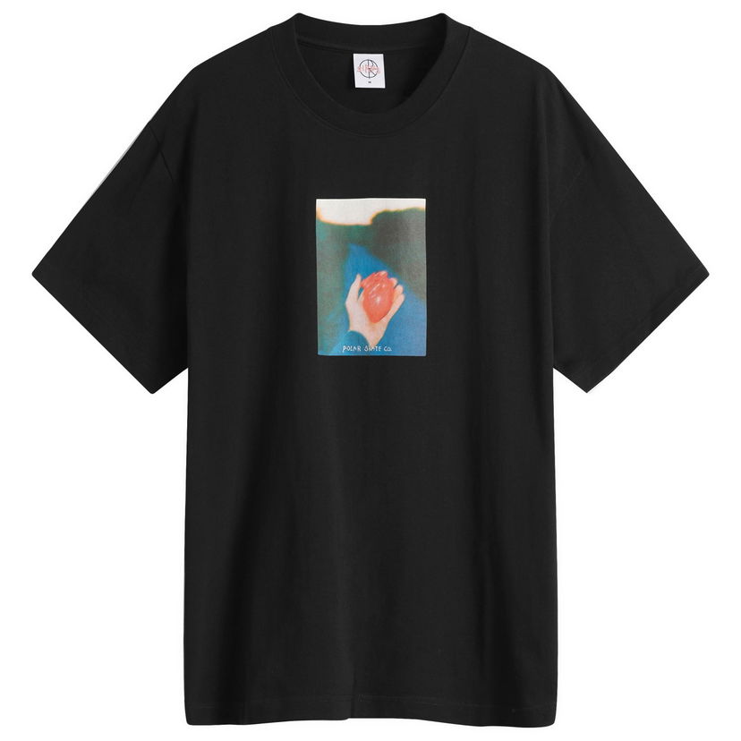T-shirt Polar Skate Co. Polar Skate Co. Heart in Hand Graphic Tee, Size Large Svart | PSC-SP25-15
