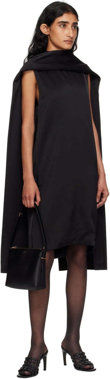 Klä TOTEME Cocoon Scarf Minidress Svart | 253-WRD0198-FB0382, 3