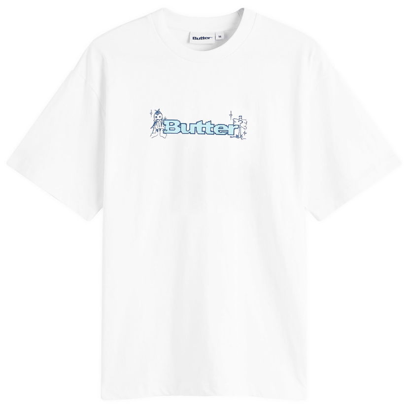 T-shirt Butter Goods Quest Logo Graphic T-Shirt Vit | BGQ4240015-WHT