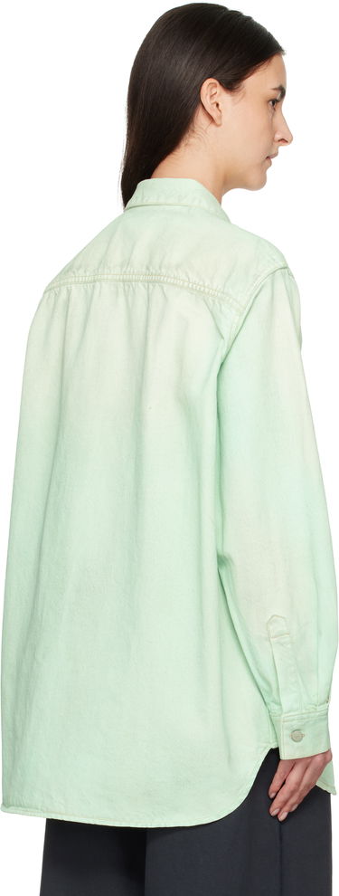 Skjorta Acne Studios Acne Studios Faded Denim Shirt Grön | CB0102-, 2