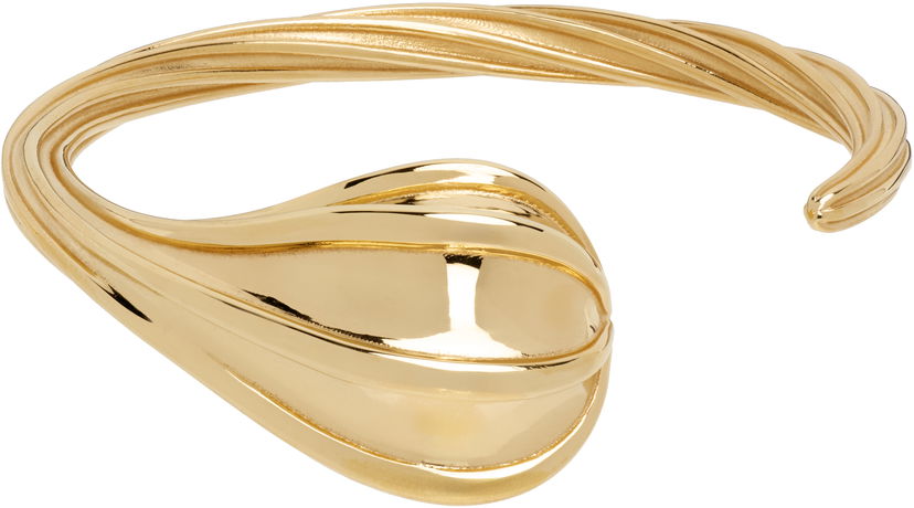Armband Bottega Veneta Bottega Veneta Gold Drop Cuff Bracelet Gul | 838149 VAHU0
