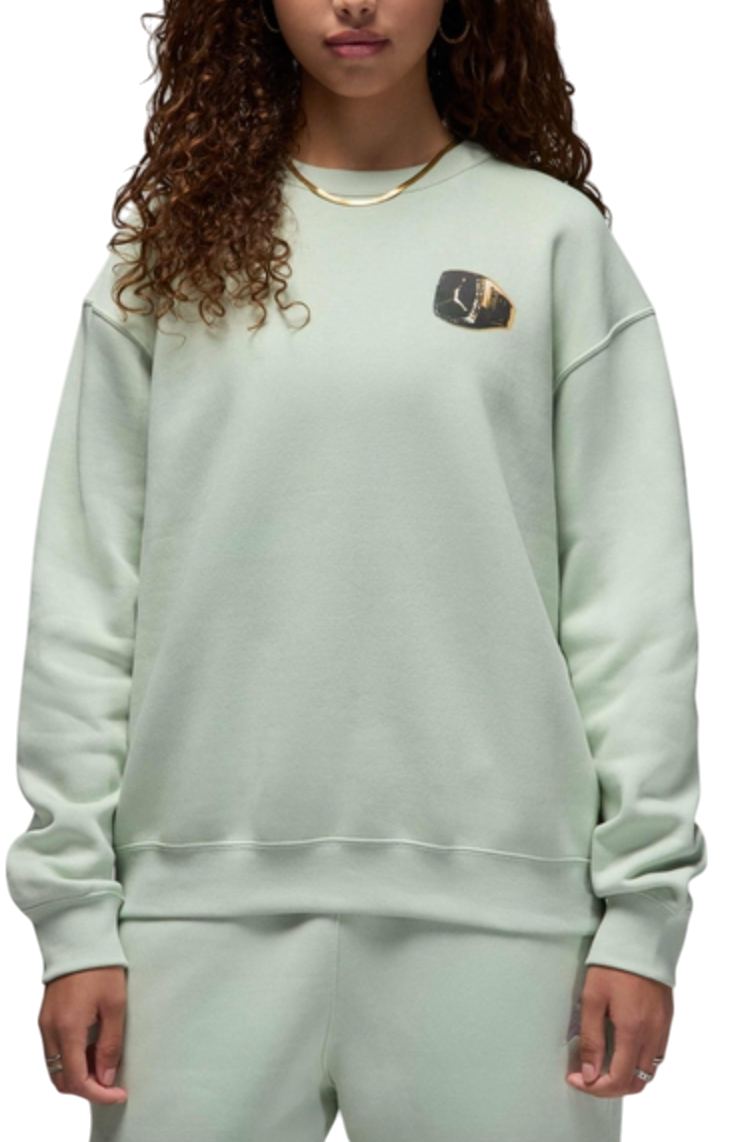Sweater Jordan Jordan Brooklyn Fleece Crewneck Sweatshirt Grön | hj0205-017