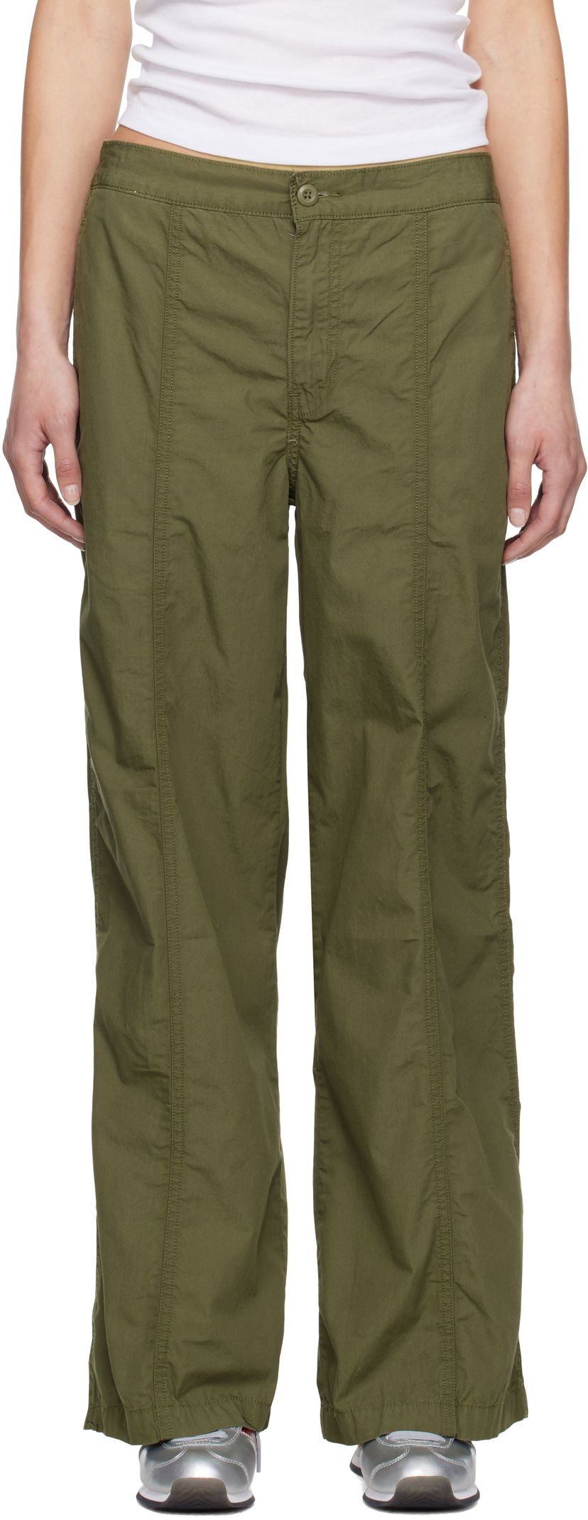 Cargo byxor Levi's Levi's Baggy Parachute Trousers Grön | 001VR-0000