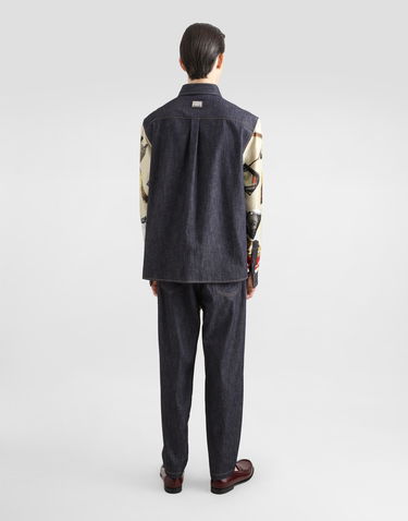 Skjorta Dolce & Gabbana Dolce & Gabbana Silk & Denim Lighter Print Shirt Beige | G5MO3DG8MD8S9001, 2