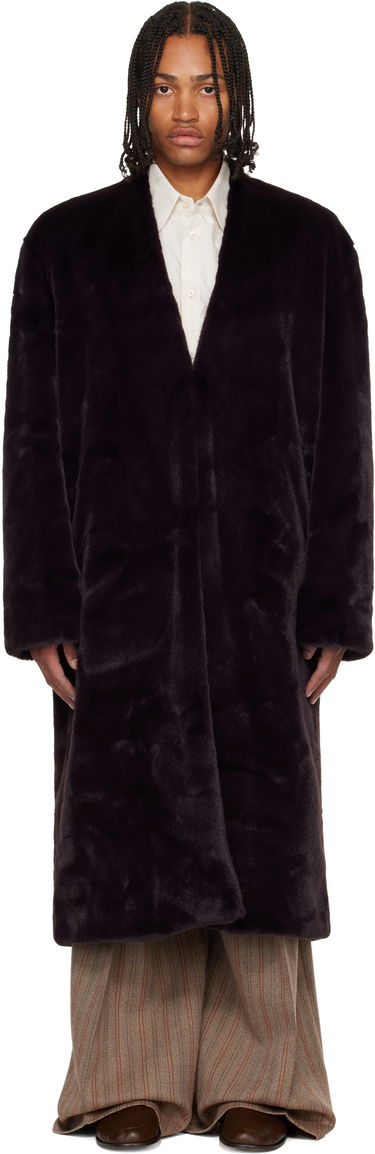 Rockar Casablanca Shawl Faux-Fur Coat Svart | M-AW25-OT-218-01, 0