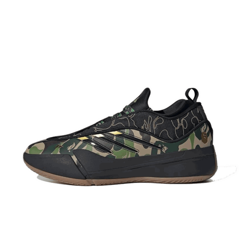 Sneakers och skor adidas Originals BAPE x Dame 9 "Black & Green" Svart | JH6358