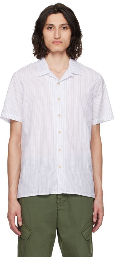 Skjorta Paul Smith PS Paul Smith Striped Camp Shirt Vit | M2R-114R-M22060-02, 0