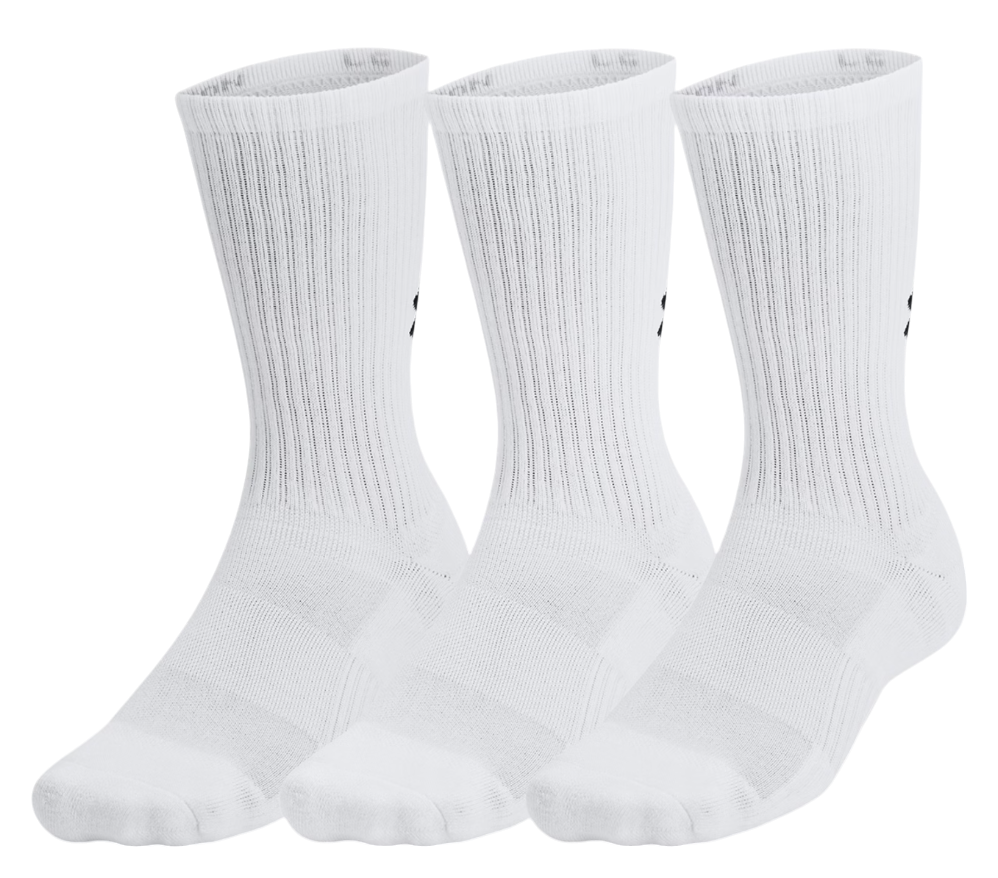 Strumpor Under Armour Under Armour TC 3pk Crew Socks Vit | 1386311-100, 0