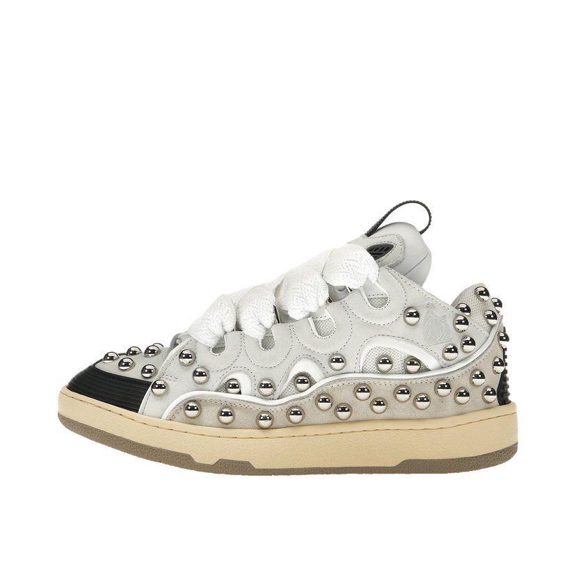 Sneakers och skor LANVIN Studded Leather Curb "White" W Vit | FWSKDK02TCAH2300