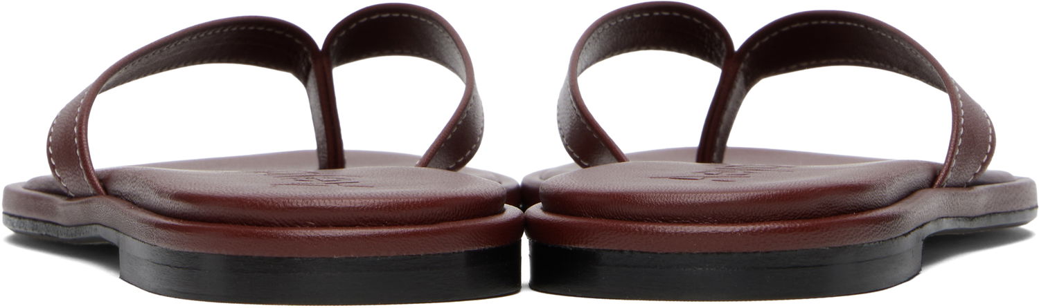Tillbehör Aeyde Aeyde Melody Leather Toe-Post Flip-Flops Brun | A11-FS-FDMR08FL191-SS25-955-007, 1