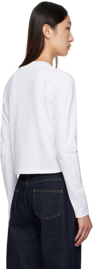 T-shirt Loulou de Saison Loulou de Saison Masal Organic Cotton Long Sleeve T-Shirt Vit | MASAL LDS, 2