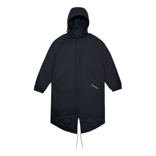 Parkas Converse Long Down Trench Coat Svart | 10019985-A01, 0