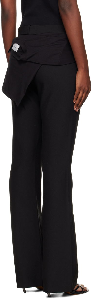 Byxor Coperni Coperni Jersey Wrap Trousers Svart | COPP140F3004, 2